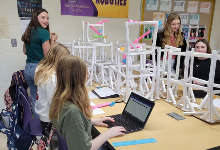 Pre-Engineering Students Design Paper Roller Coaters