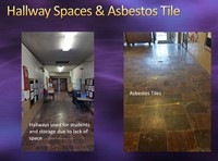 Hallway spaces and asbestos tile