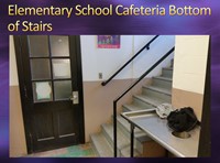 Elementary School Cafeteria Bottom of Stairs