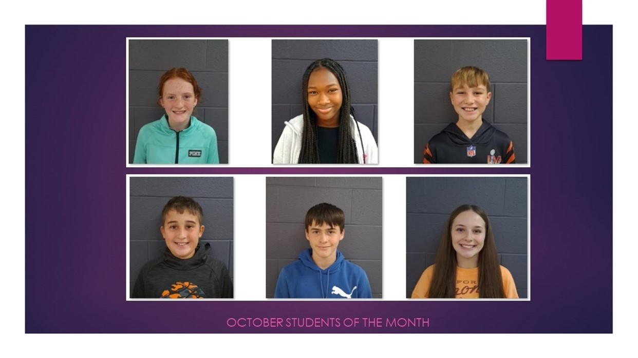 October Students of the Month
