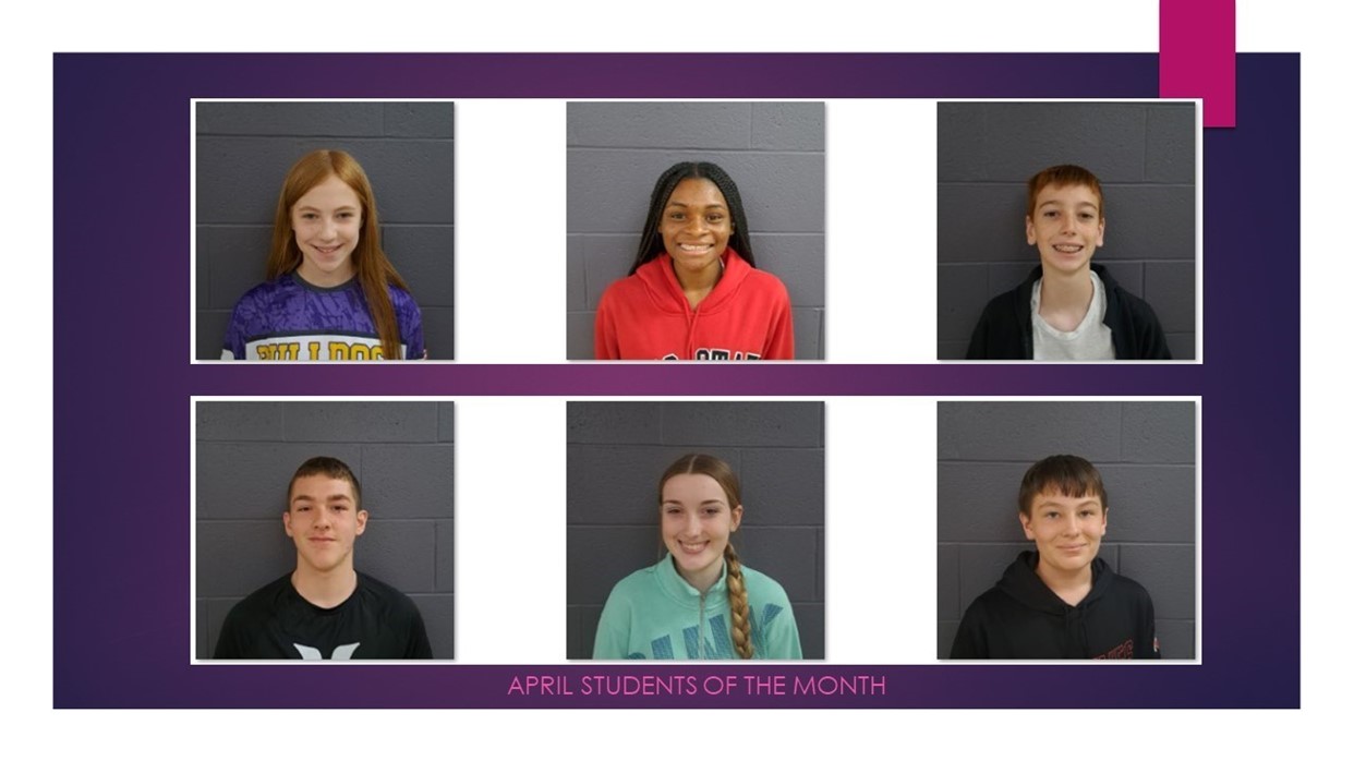 April Students of the Month