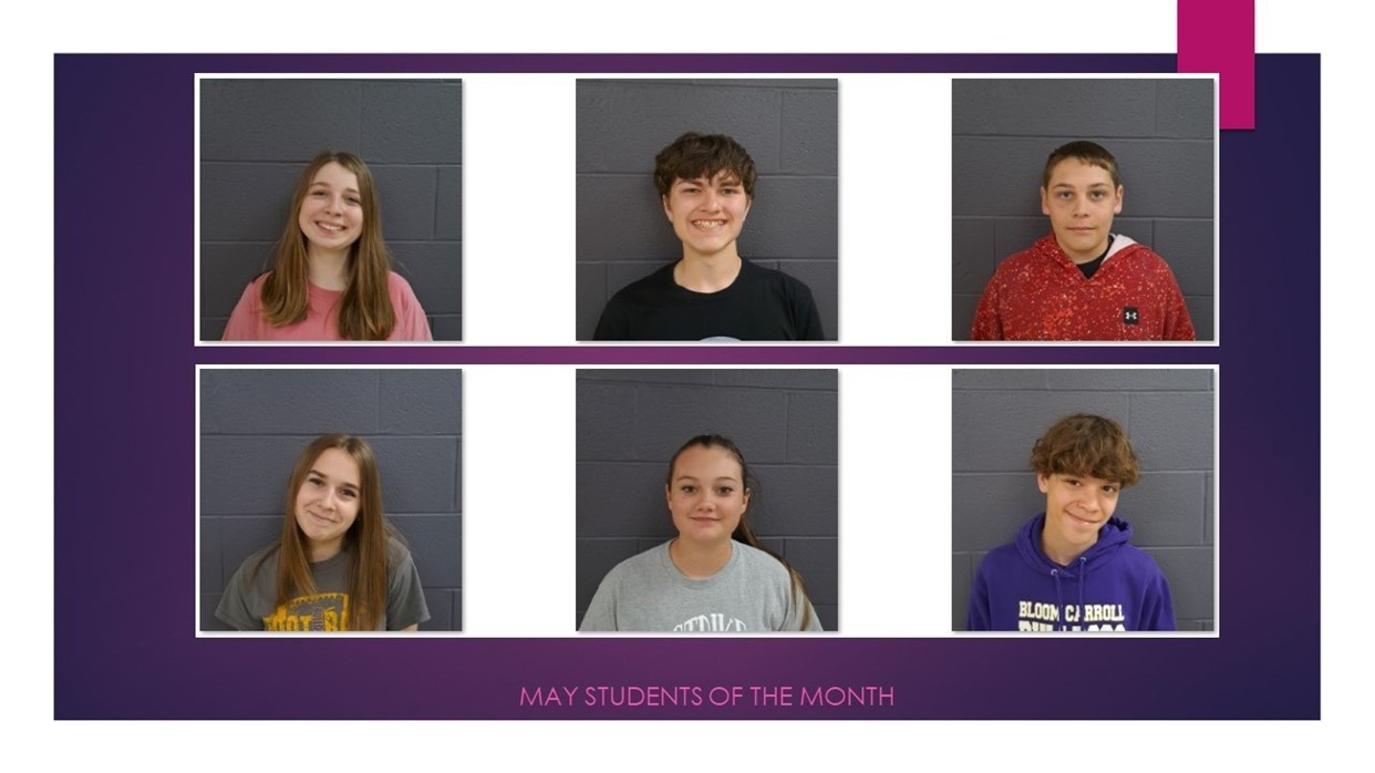 May Students of the Month